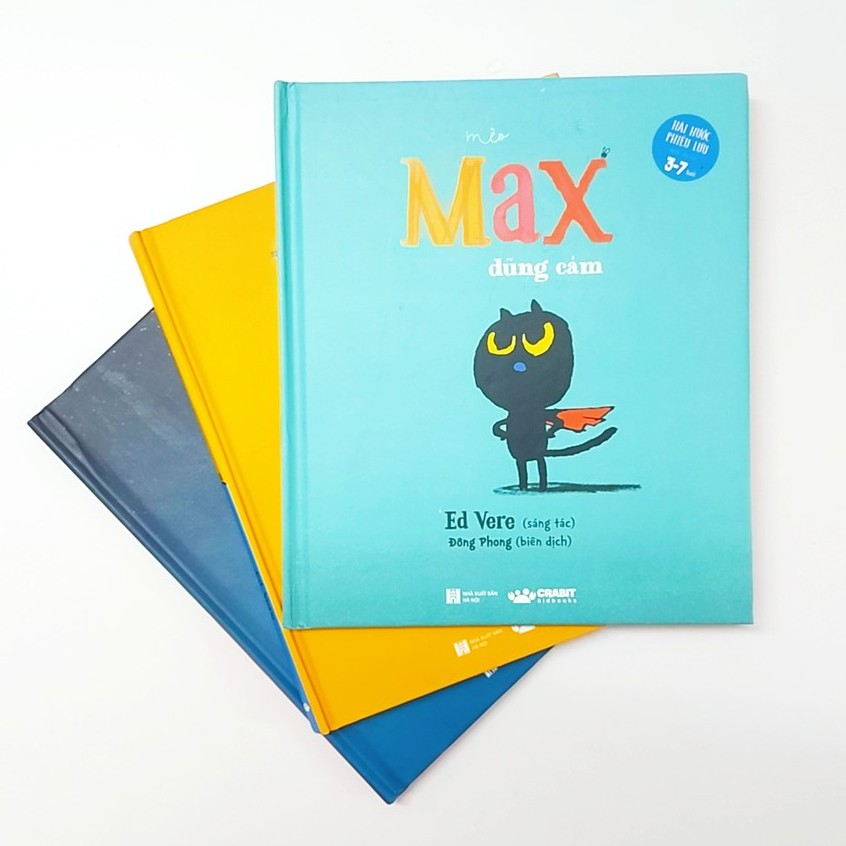 Sách - Bộ Mèo Max 3 cuốn : mèo max dũng cảm / đêm của mèo max/ mèo max và chim
