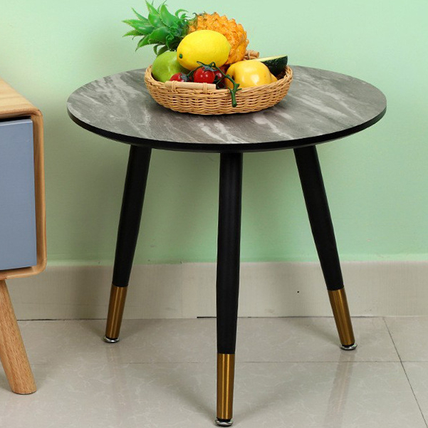 Bàn trà tròn sofa bệt bàn tròn cafe bàn decor chân gỗ sồi tự nhiên