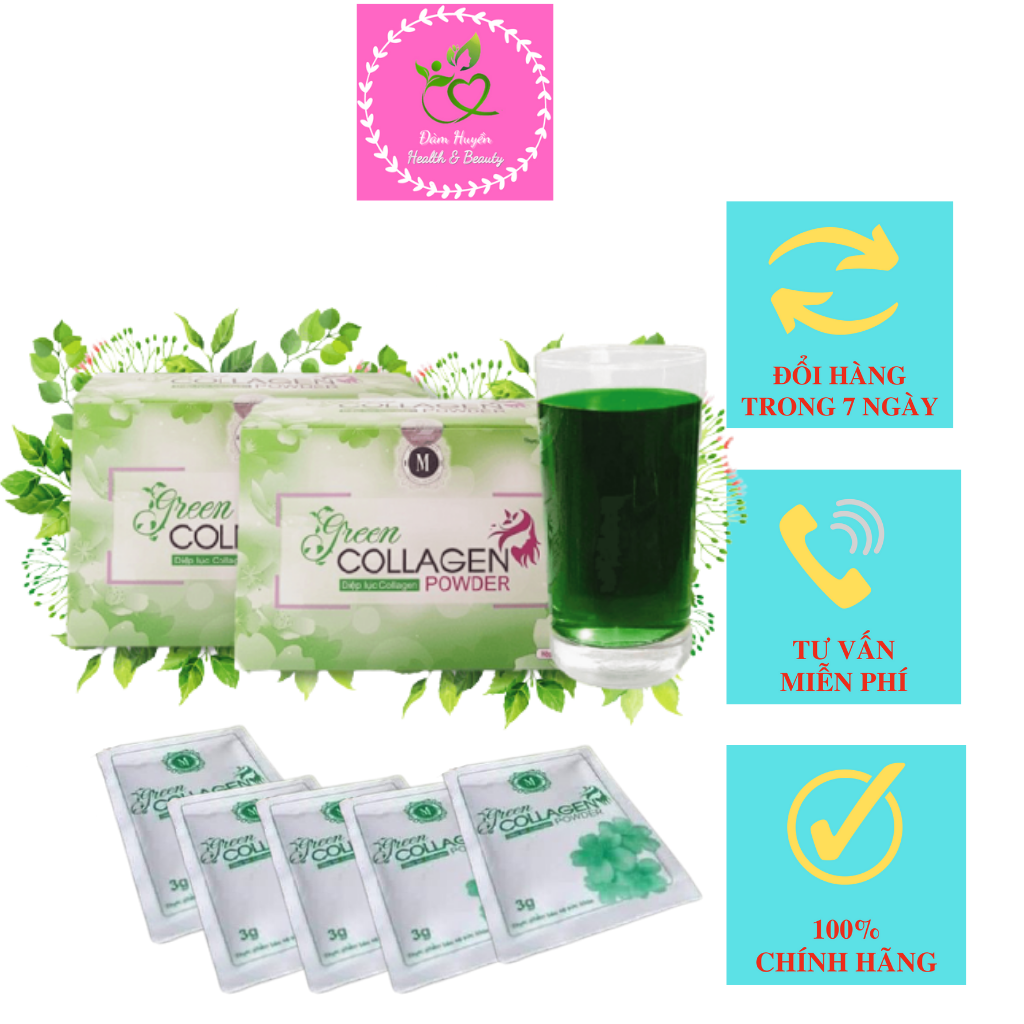 Diệp Lục Green Colagen Powder - Cam kết hàng chính hãng 100%