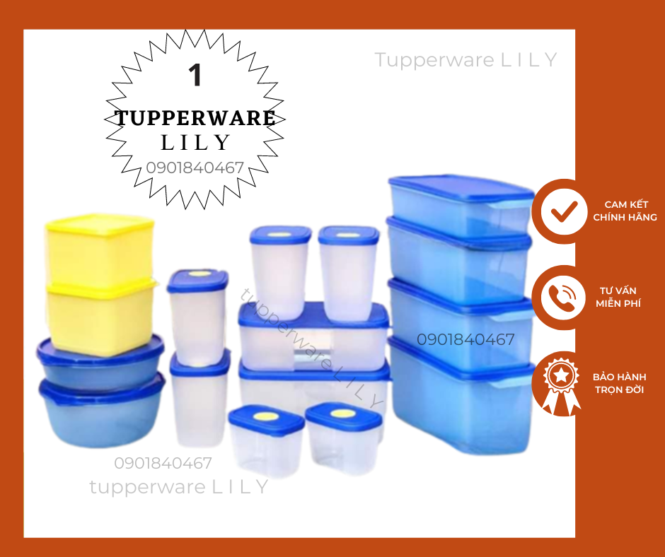 Bộ hộp trữ đông và mát Modern Set 16 hộp - Tupperware
