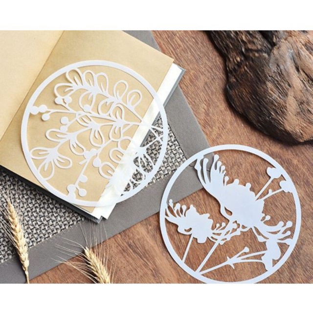 Thước mẫu stencil Mẫu hoa tròn
