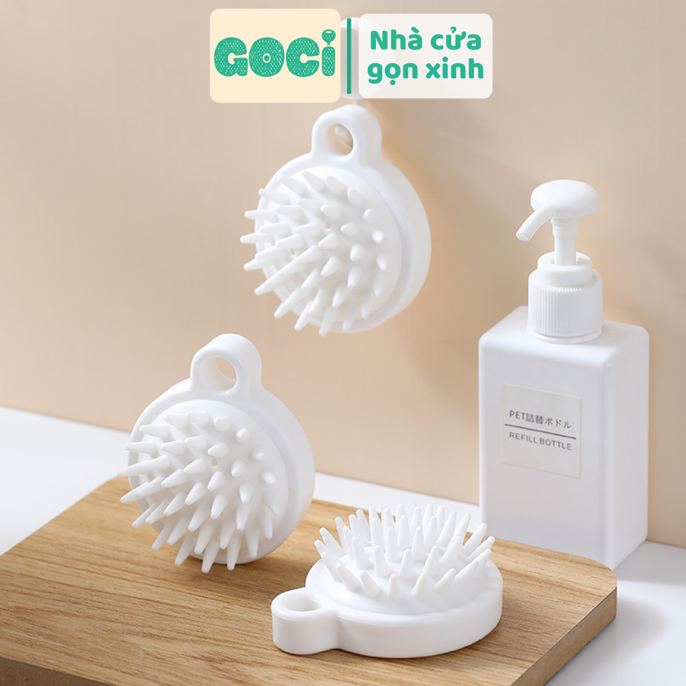 Lược Silicone Mát Xa Da Đầu Kiểu Mới Chải Tóc Thư Giãn Gia Dụng Nhà Tắm Tiện Ích