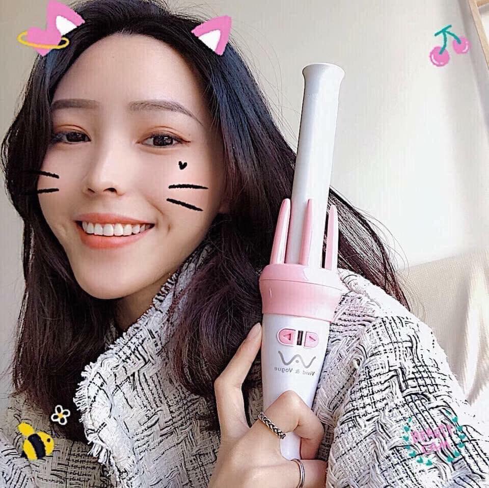 Đồ nghề làm tóc tại nhà , Máy làm tóc xoăn giá rẻ , tự làm tóc dự tiệc tại nhà, máy uốn lọn tóc mini, máy uốn tóc tự động xoay 360 độ