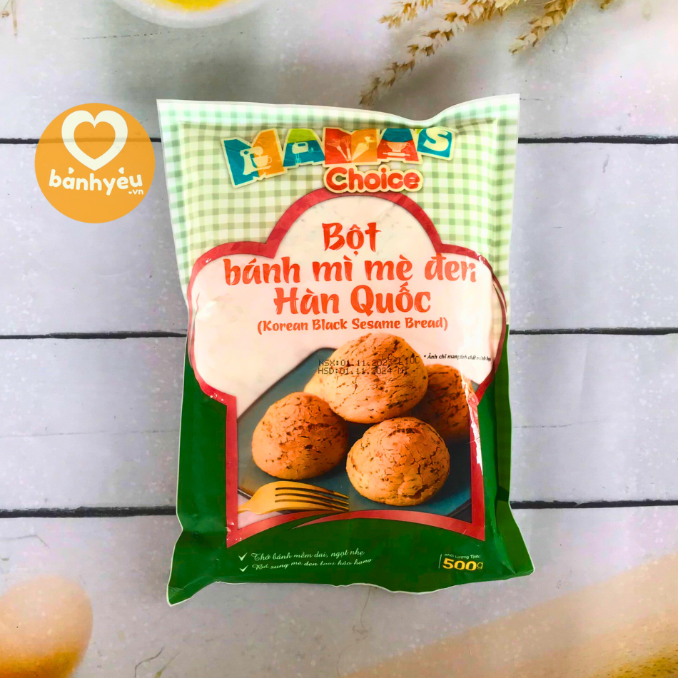 Bột bánh mì mè đen hàn quốc 500g - nl87
