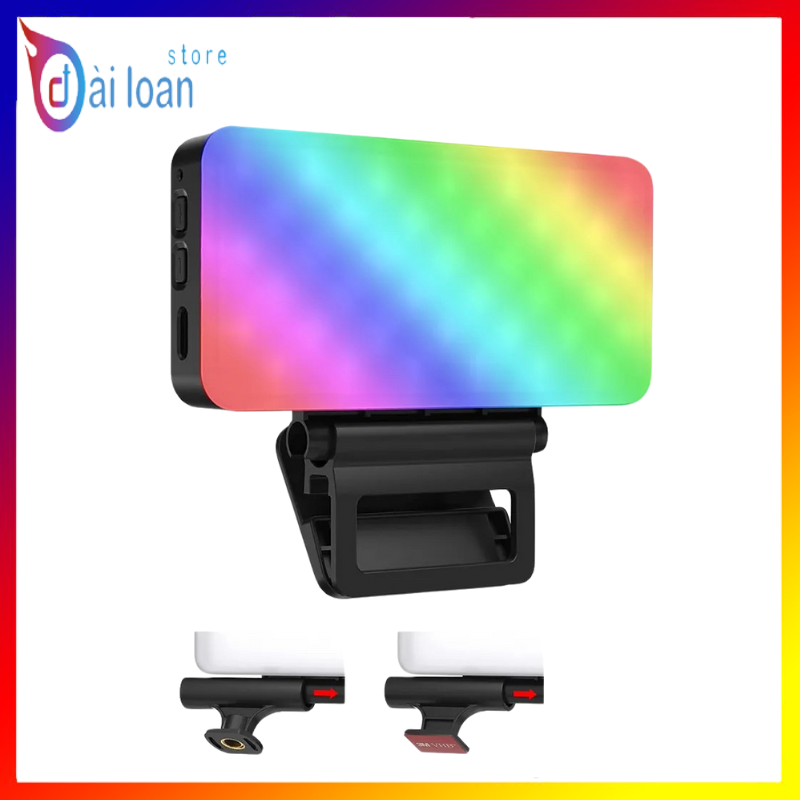Đèn RGB Z1 cao cấp hỗ trợ ánh sáng quay video chụp ảnh, có kèm phụ kiện gắn thiết bị