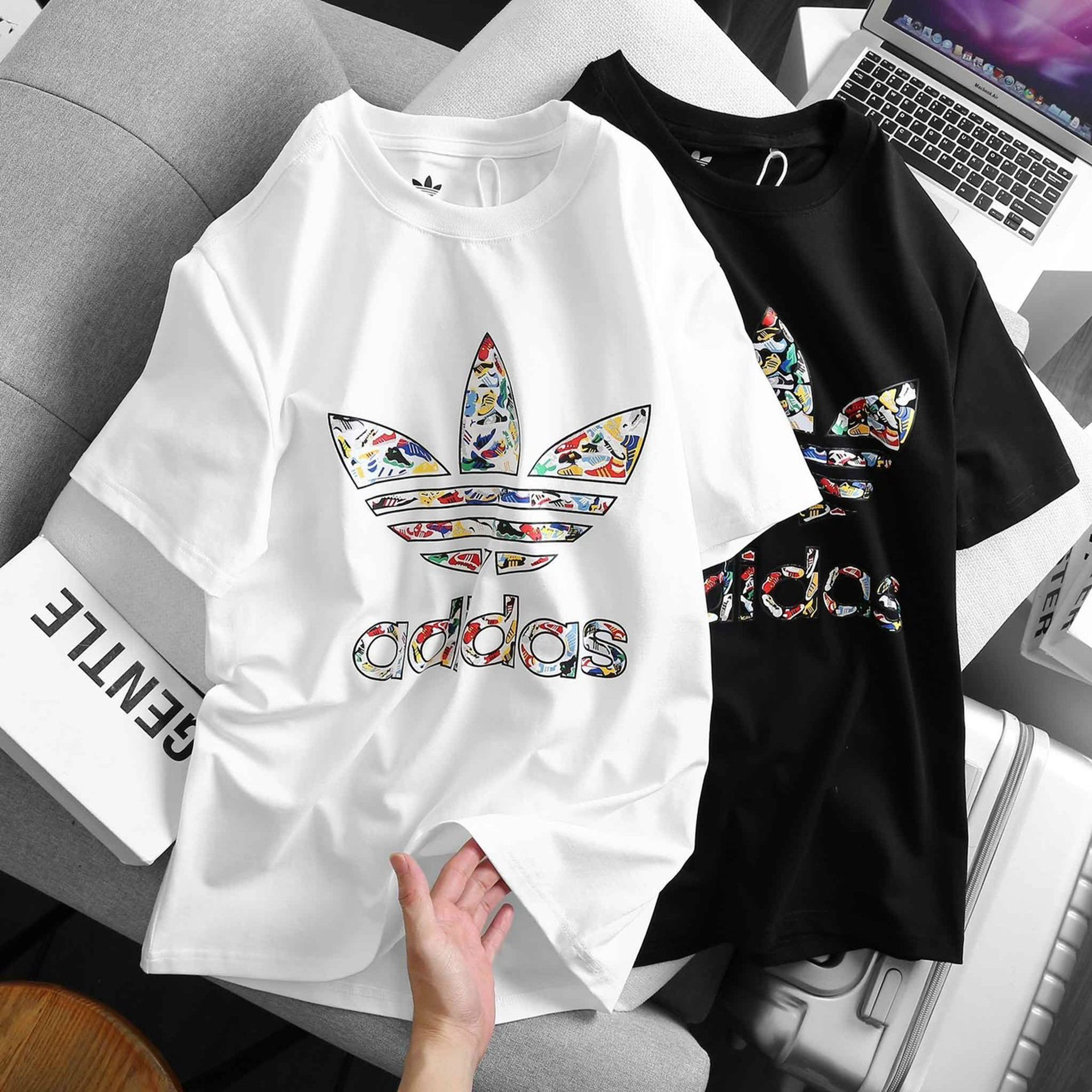 Áo thun ad nam nữ 100% cotton ad họa tiết 21