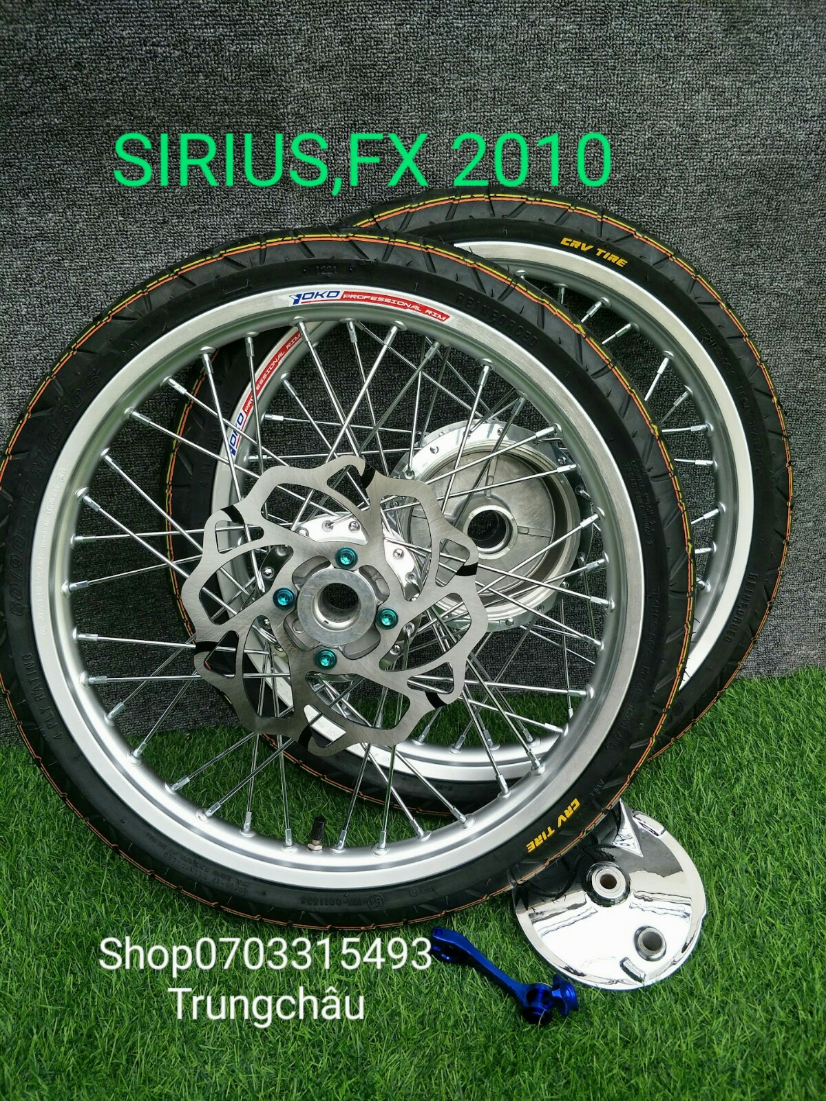 [HCM] CẶP BÁNH CĂM EX 1 ĐĨA GẮN VỪA SIRIUS, JUPITER NIỀNG YOKO  1.4 1.4 THÁI FULL VỎ CRV 50.60 / 60 .70 (TÙY CHỌN PHỤ KIỆN)