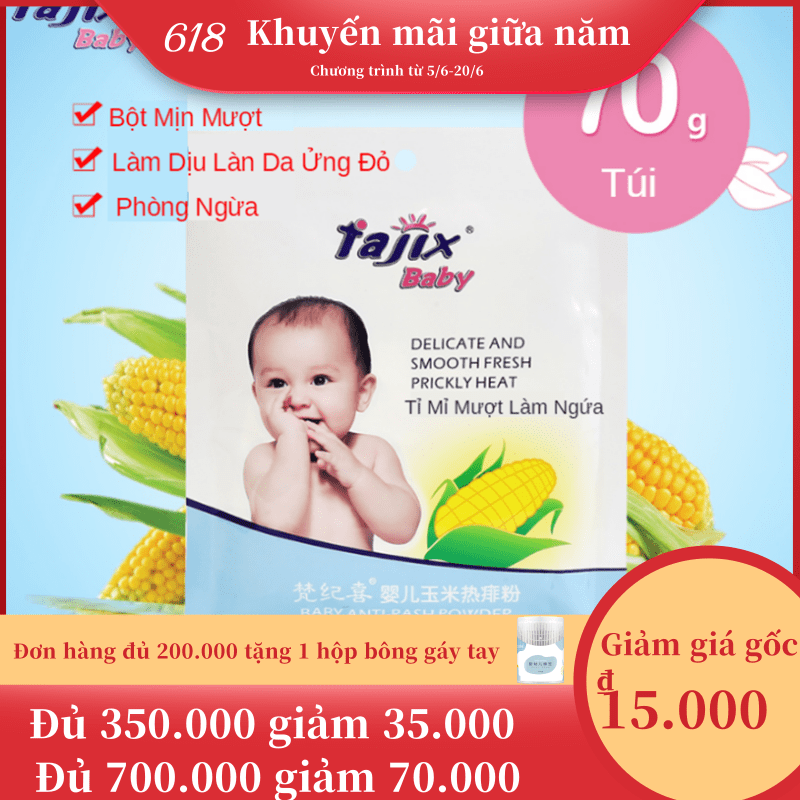 Phấn thơm em bé FAJIX Baby 70g