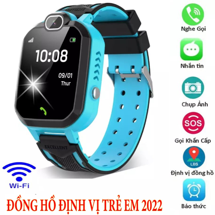 [ Bảo Hành 1 Năm ]Đồng Hồ Định Vị Trẻ Em - Đồng Hồ Thông Minh Trẻ Em K3. Nhập khẩu USA Bản Chống Nước Lắp Sim Nghe Gọi 2 Chiều Theo Dõi Trên Ứng Dụng Điện Thoại.
