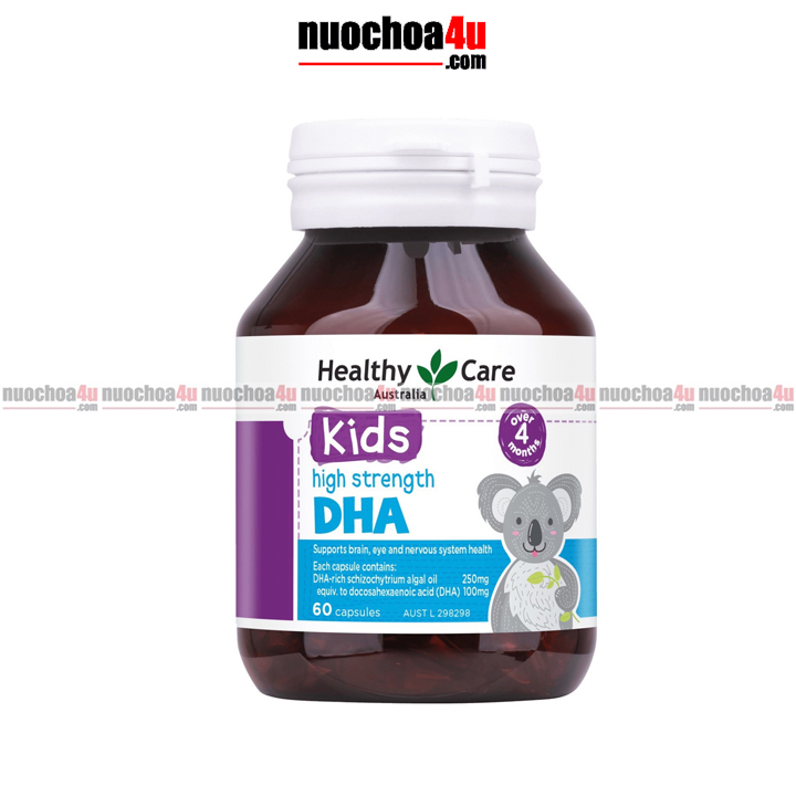 Viên Uống Bổ Sung DHA HEALTHY CARE - Kids High Strength DHA 60 Capsules 1