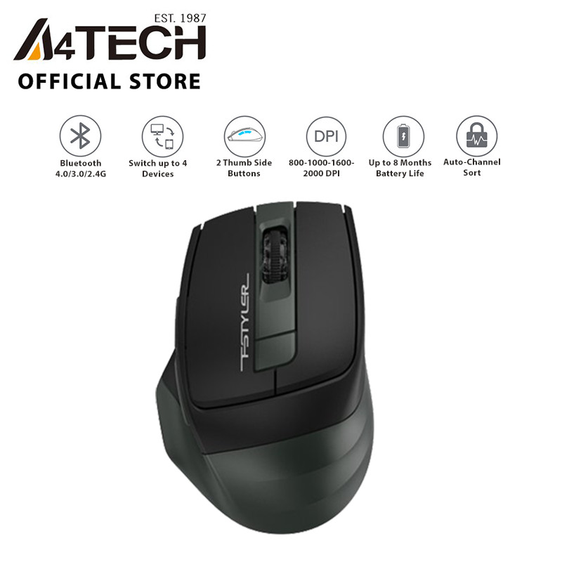 Chuột không dây Bluetooth A4Tech FB35 - Hàng Chính Hãng