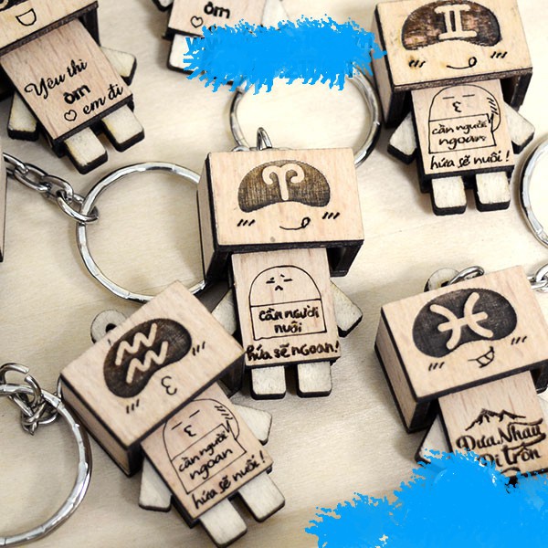 Móc Khóa Gỗ Danbo Siêu Dễ Thương-W29-D7T3