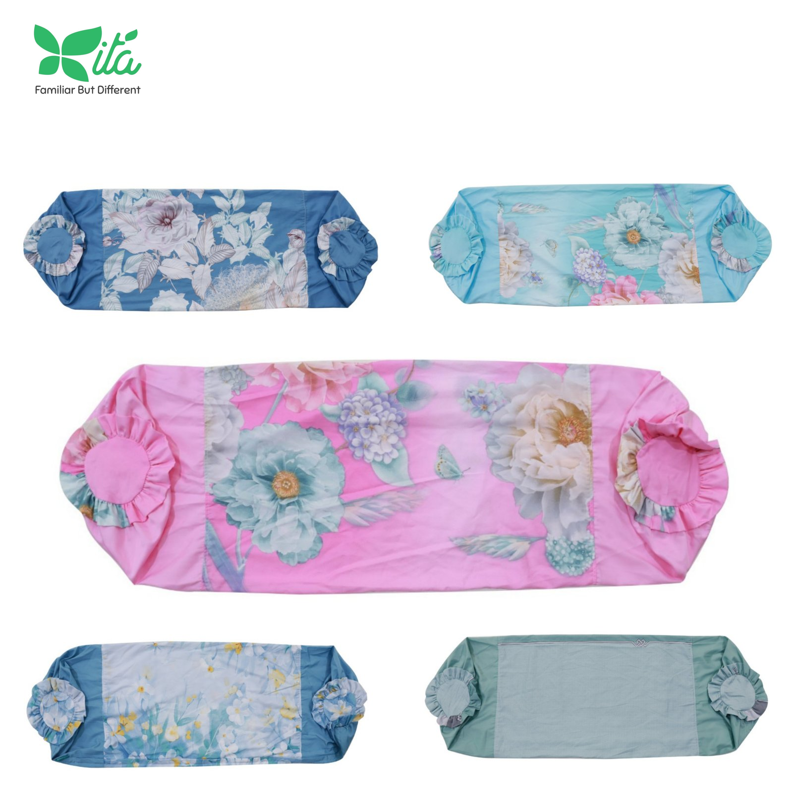 Vỏ gối ôm Tencel, áo gối ôm 37x105cm có dây kéo Tencel Hometex