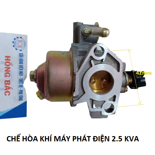 Bộ chế hòa khí máy phát điện công suất từ 2- 7 KVA