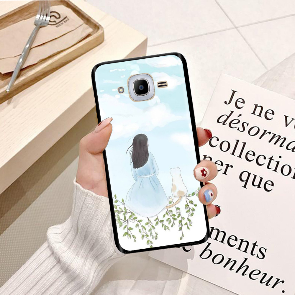 [HCM]Ốp lưng điện thoại SamSung J1 2016/ J2/ J2 2016/ J2 Prime/ J2 Pro/ J2 Core/ J3/ J3 2016/ J3 Prime/ Note FE  Silicon dẻo hình BST Phía Sau Cô Gái