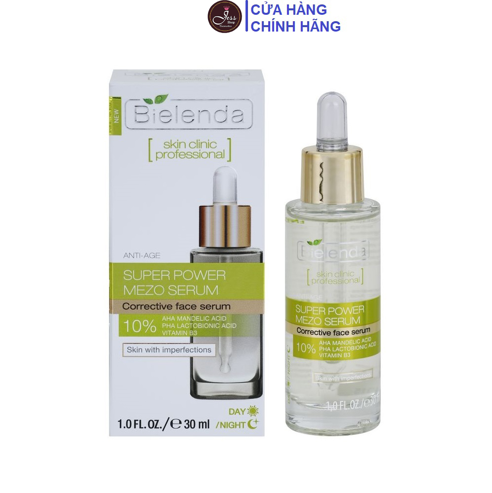 Tinh Chất Giảm Mụn Bielenda Super Power Mezo Corrective Face Serum 30ml