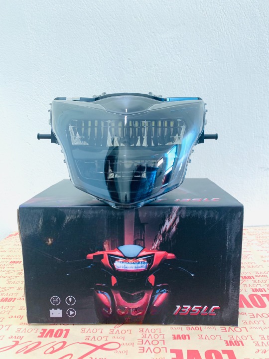 Đèn pha led 2 tầng zipat lc135 malaysia cho yamaha exciter 135, lc135