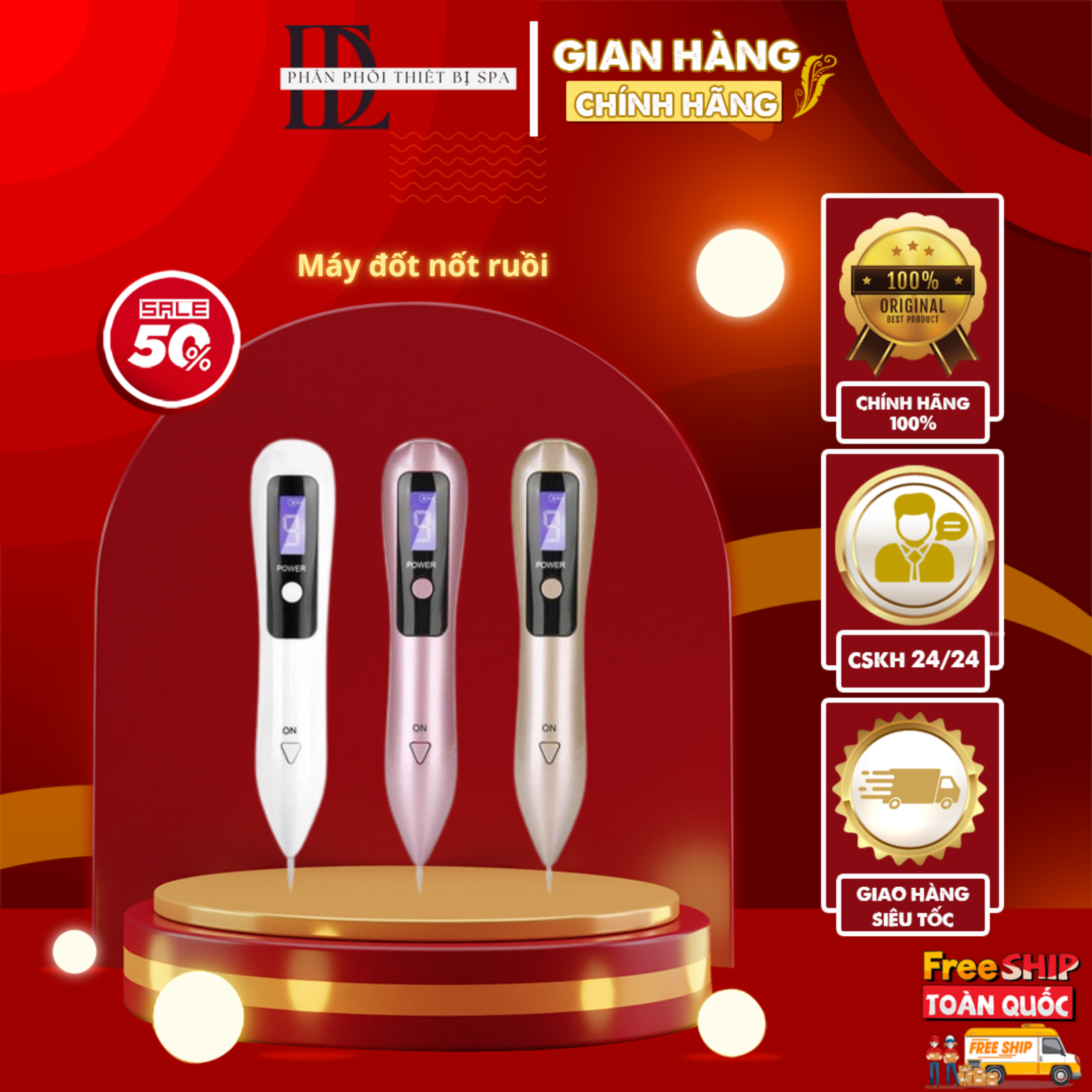 Máy đốt nốt ruồi | sale máy đốt nốt ruồi mụn thịt tàn nhang 9 cấp độ