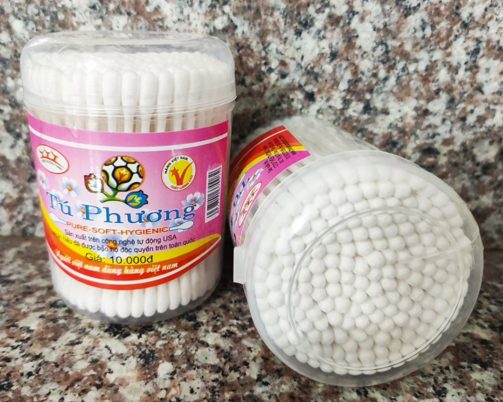 Hộp tăm bông ngoáy tai cho trẻ em