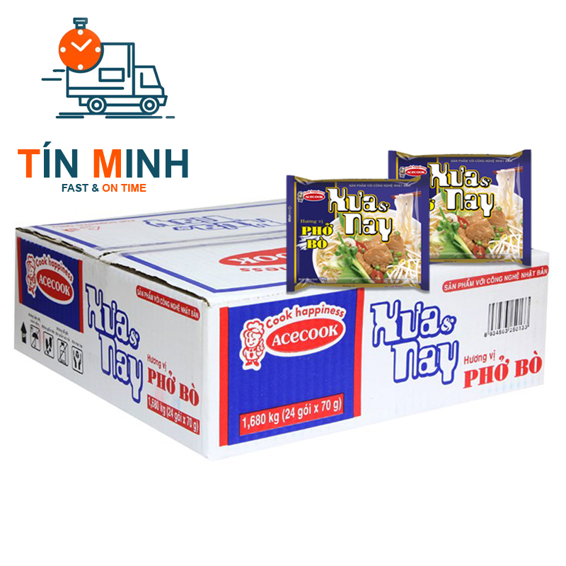 Phở bò xưa và nay thùng 24 gói 70g - Cty TM