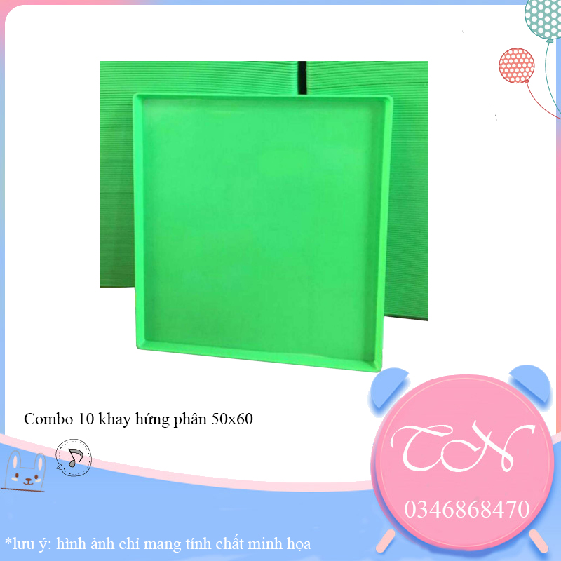 Combo 10 máng hứng phân chim khay đựng phân gà khay hứng phân chim bồ câu kích thước 50x60cm
