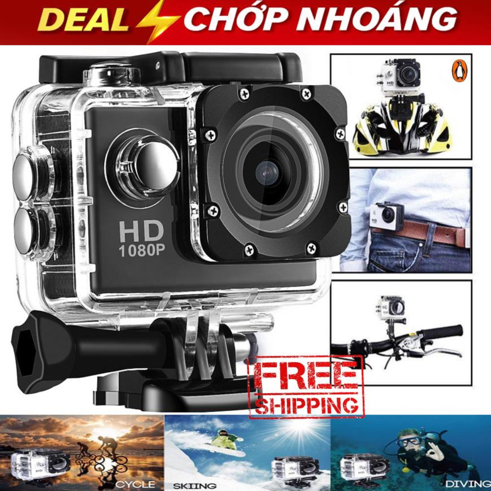Camera hành trình giá rẻ cho xe máy, Camera hanh trinh han quoc - Camera hành trình tốt - HD1080P, hình ảnh rõ nét, CƠN LỐC giảm giá lên tới 50% hôm nay M205 - Bh uy tín 1 đổi 1