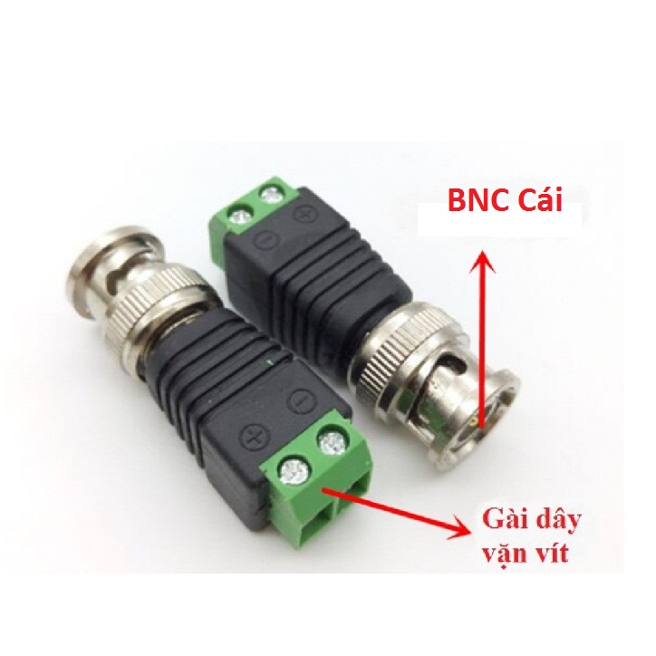 Cặp jack bnc cái đầu vặn vít cho camera