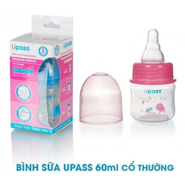 Bình sữa chống sặc upass thái lan cổ thường cho bé 60ml/140ml/170ml/270ml