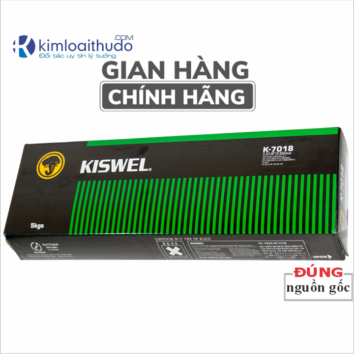 Que hàn chịu lực K7018 Kiswel, Hàn kết cấu tàu thuyền, Thép tiền chế, công trình xây dựng, cầu cảng, dầm chịu tải, bồn áp lực