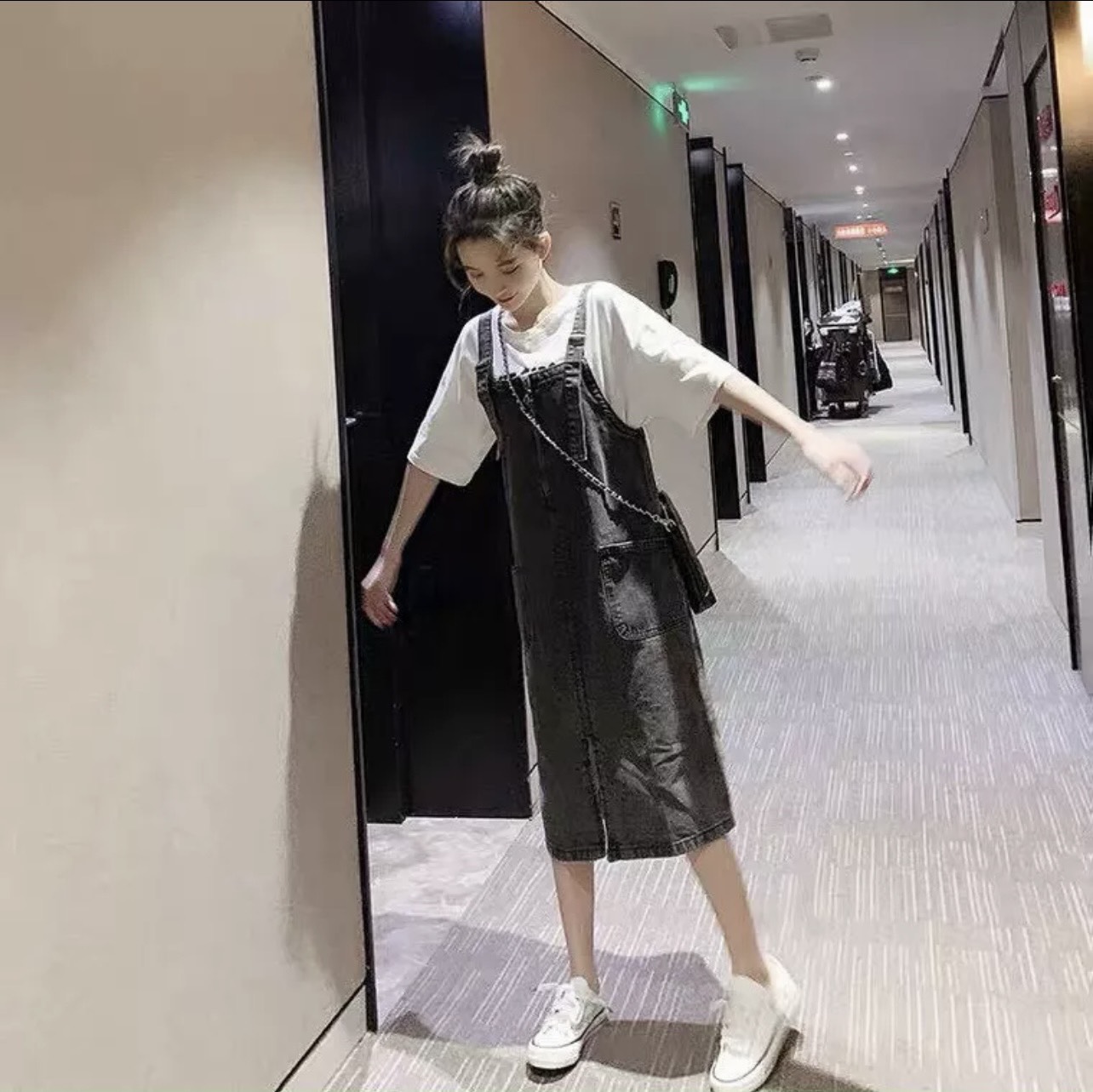 Yếm jean váy nữ yếm jean nữ chất bò yếm thời trang cao cấp xinhshop94_dl882