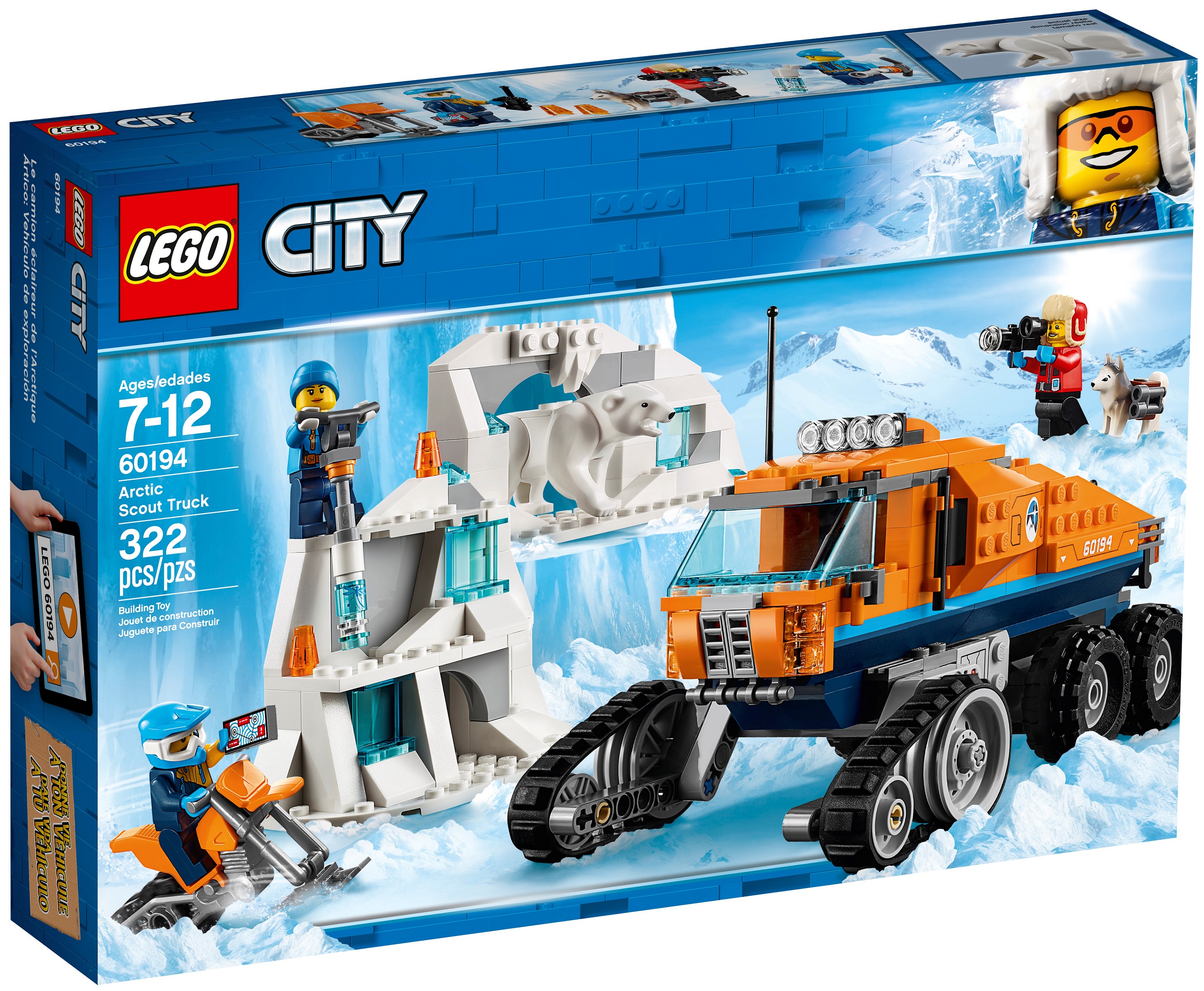 Lego city - 60194 - xe tải thăm dò thám hiêm bắc cực