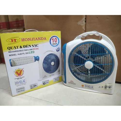Quạt sạc tích điện honjianda hjd-fl202 led
