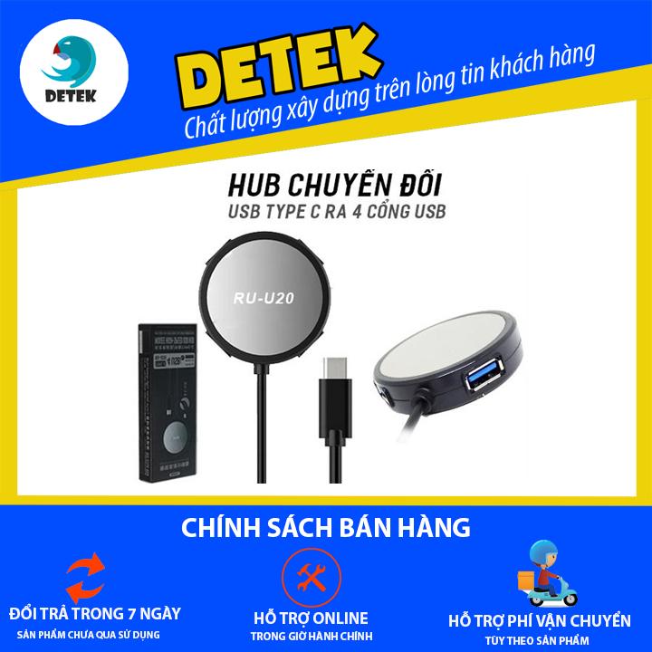 Hub chuyển đổi usb type c ra 4 cổng usb remax ru-u20