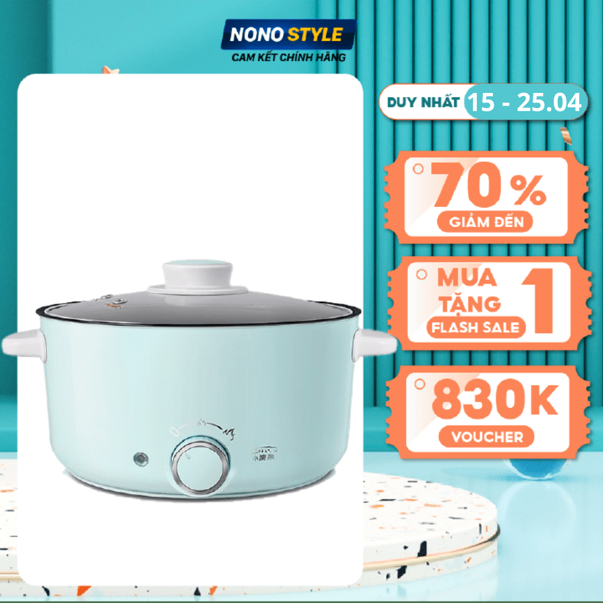 Nồi điện đa năng chống dính LOTOR 30C 3 Lít, nồi điện nhỏ gọn, nấu cơm, chiên, xào, hầm, lẩu | Hàng Chính Hãng, Bảo hành 1 Năm | SG Giao Nhanh 4H