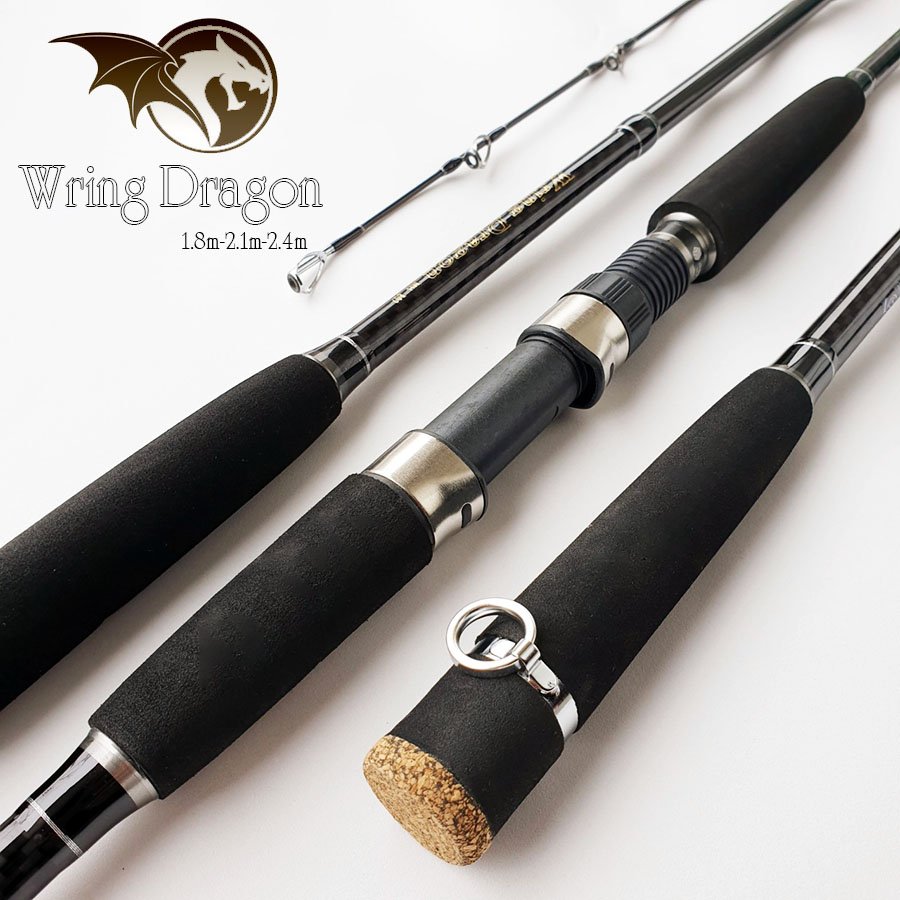 Cần câu cá - Cần câu cá cao cấp WringDragon chất liệu carbon cao cấp siêu khỏe CM21