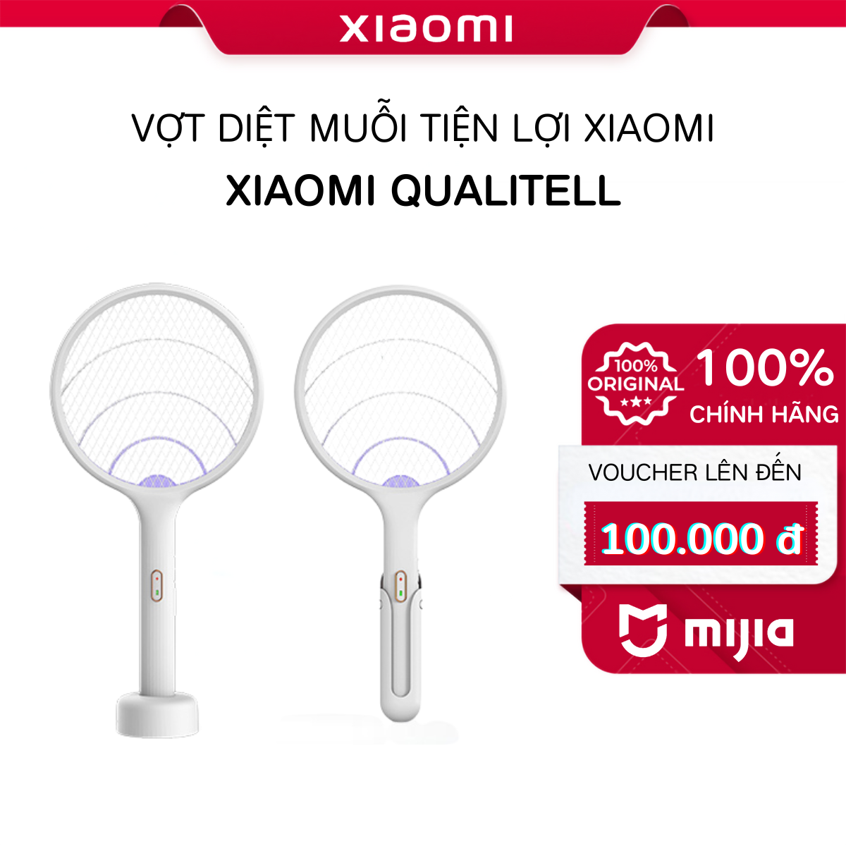 Vợt Diệt Muỗi Xiaomi Qualitell Tiện Lợi ZS9001 - Mi Smart Life
