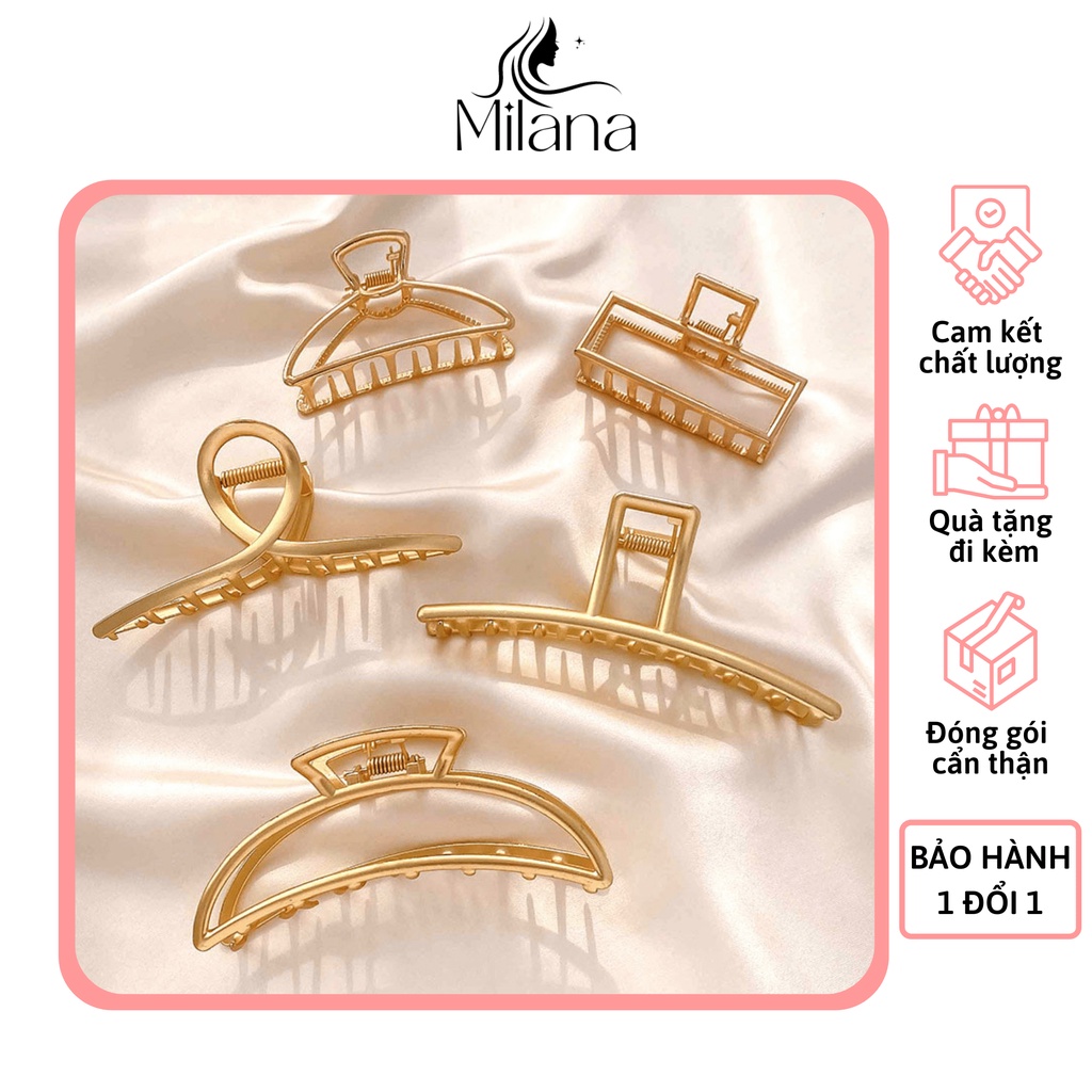 Kẹp càng cua Hàn Quốc, kẹp tóc dễ thương bằng kim loại cỡ lớn cho nữ - Shop Milana