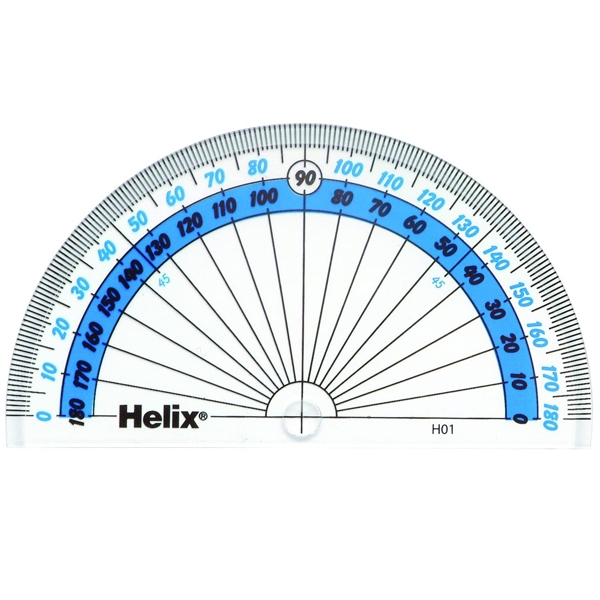 Thước đo độ 180º 10cm helix h01010