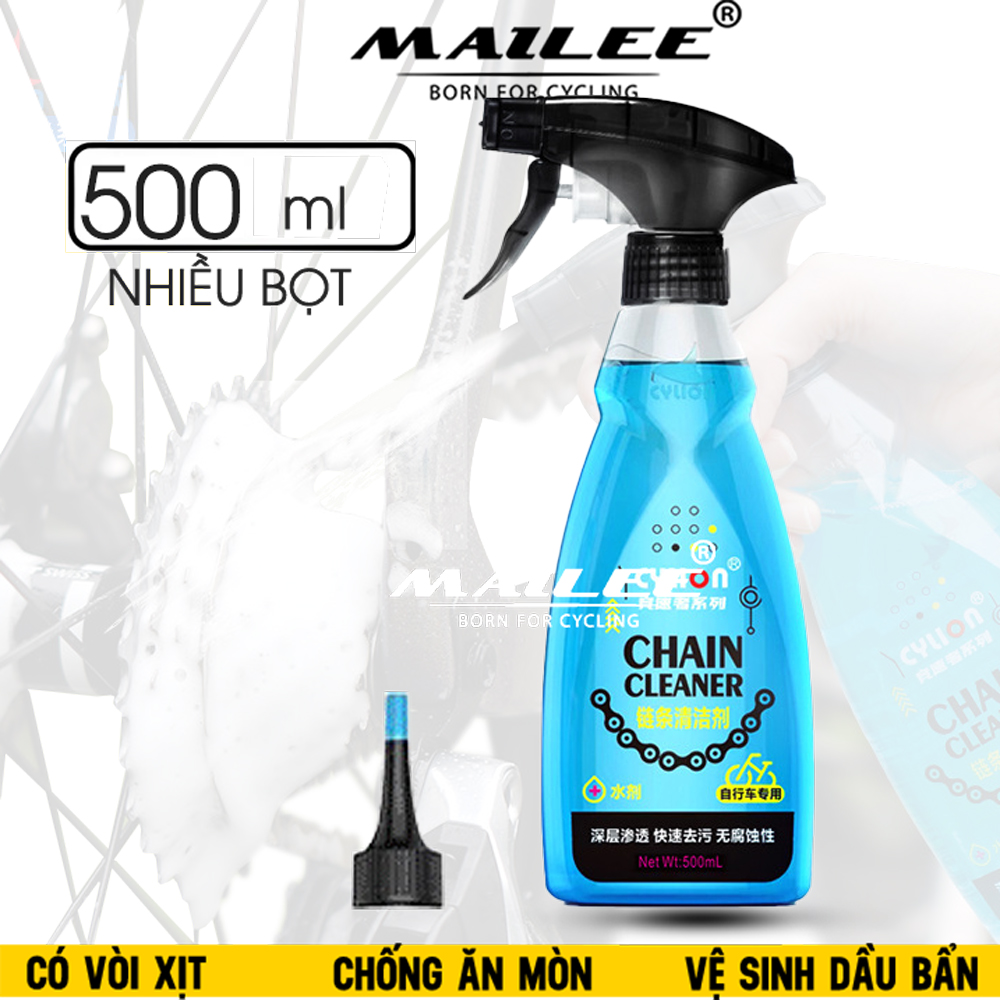 Dung Dịch Tẩy Dầu Nhờn Sên Xích Xe Đạp, Xe Máy P-39 500ML, Vòi Xịt, Nhiều Bọt, Chống Ăn Mòn, Làm Sạch Hiệu Quả, Loại Bỏ Rỉ Sét và Cặn mỡ - Mai Lee