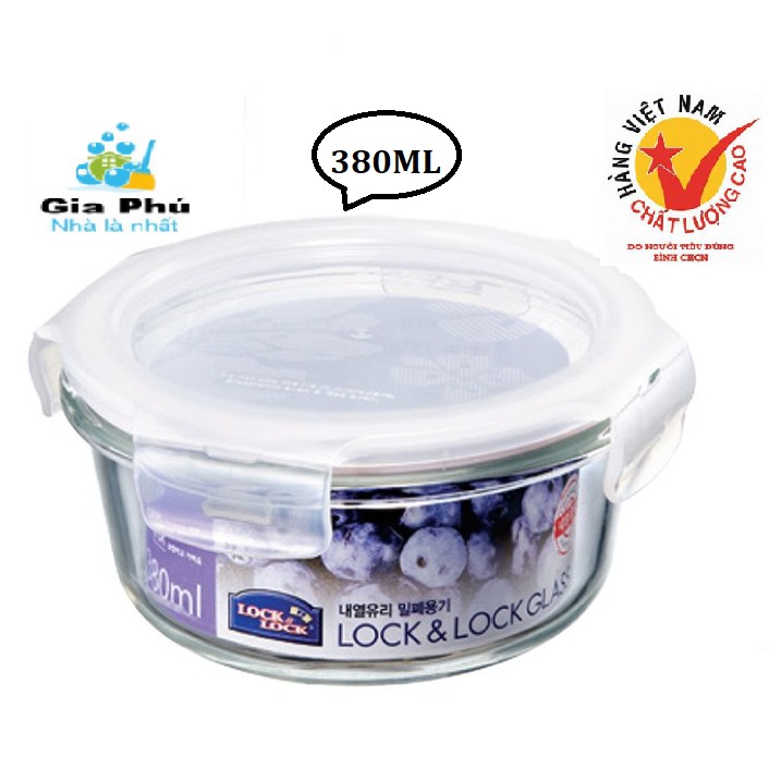 Hộp thủy tinh cao cấp lock&lock llg821 380ml
