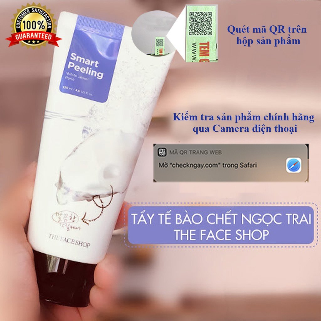 Tẩy da chết ngoc trai, tẩy sạch lớp da chết, làm sáng da
