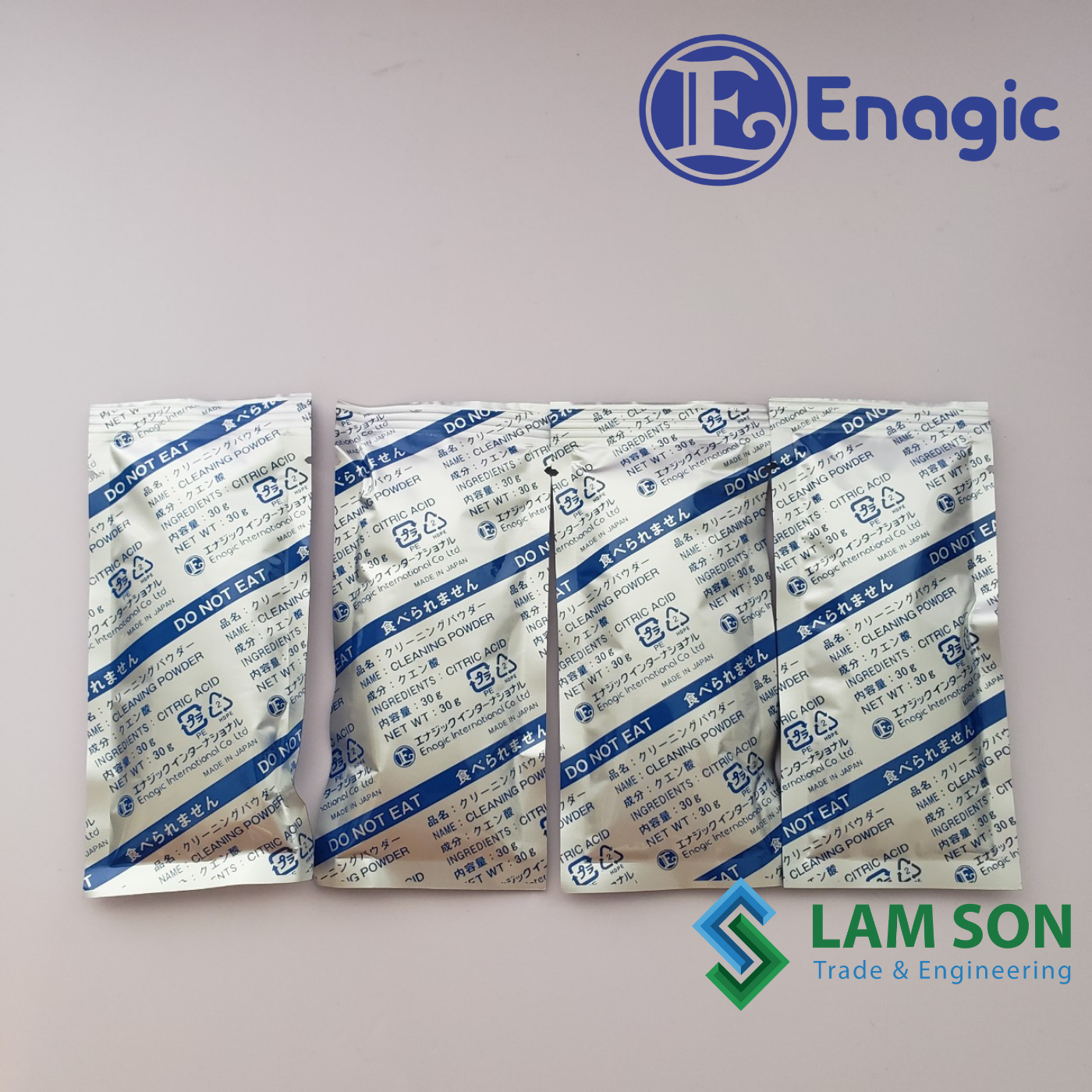 [HCM]Combo 4 gói Bột vệ sinh máy Kangen Leveluk[CHÍNH HÃNG ENAGIC] CITRIC ACID E-Cleaner