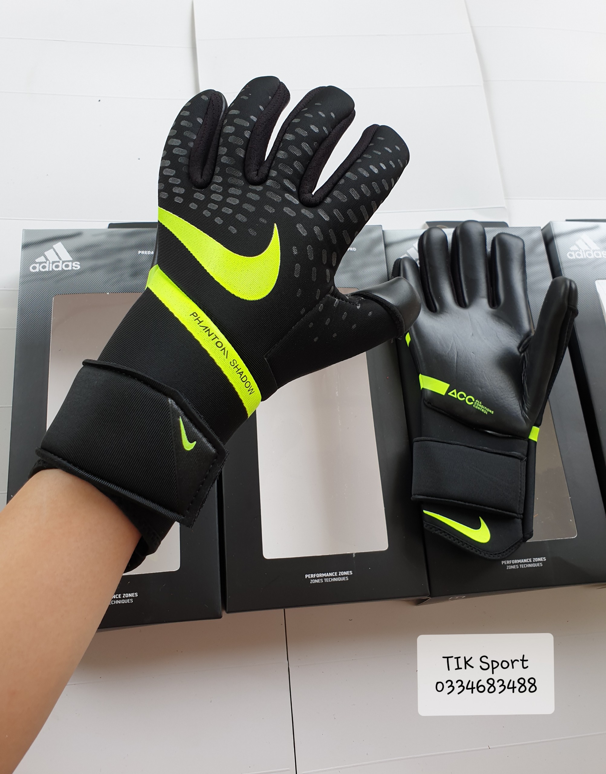 Găng tay thủ môn bền đẹp size 7,8,9,10