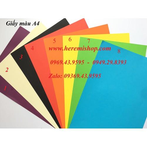 Bìa màu làm thiệp scrapbook set 20 tờ - GMT