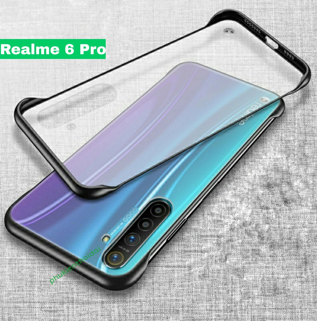 Ốp lưng Oppo Realme 6 Pro nhám mờ siêu mỏng không bo viền