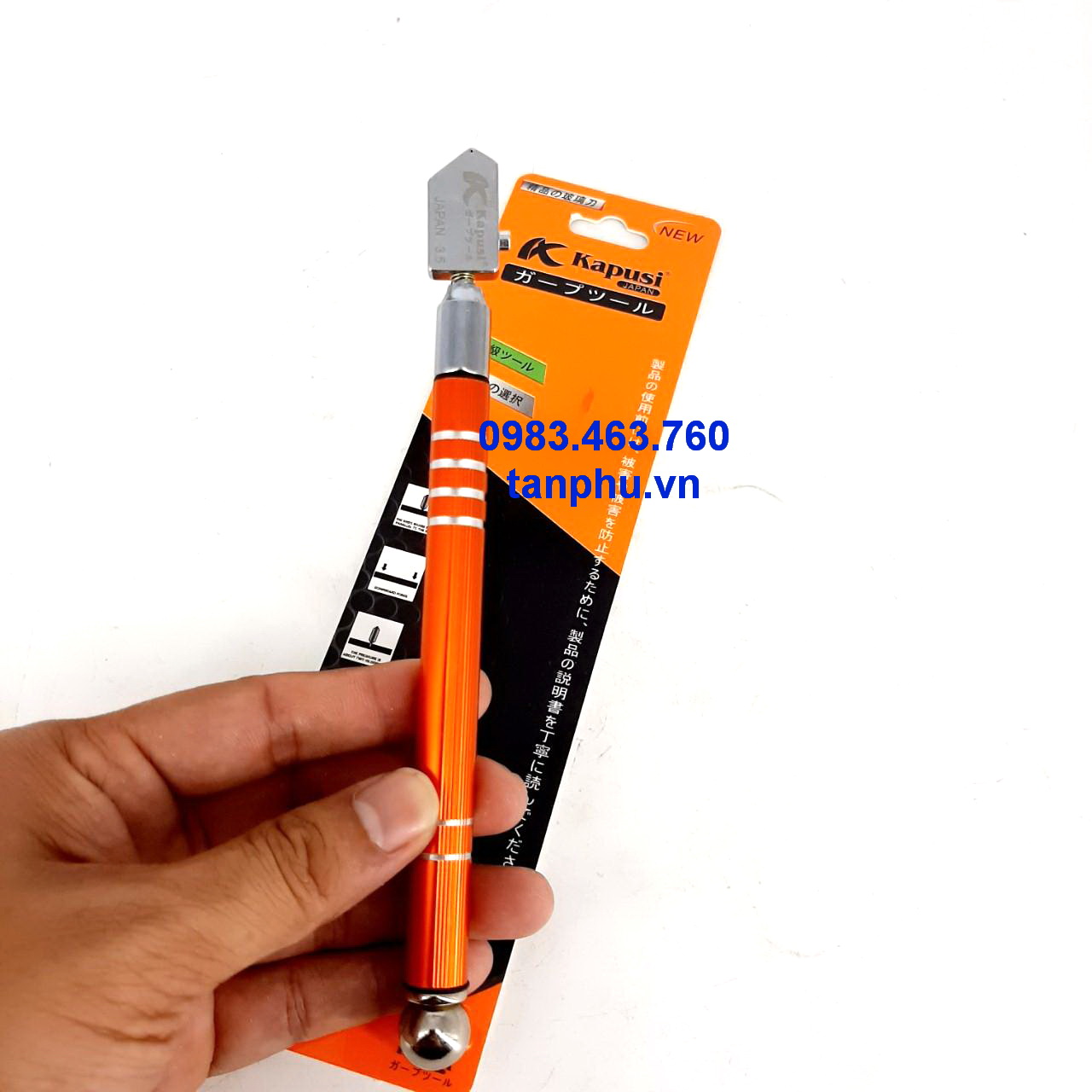 [HCM]DAO CẮT KÍNH KAPUSI TAY CAM ĐẦU CẮT 3.5MM