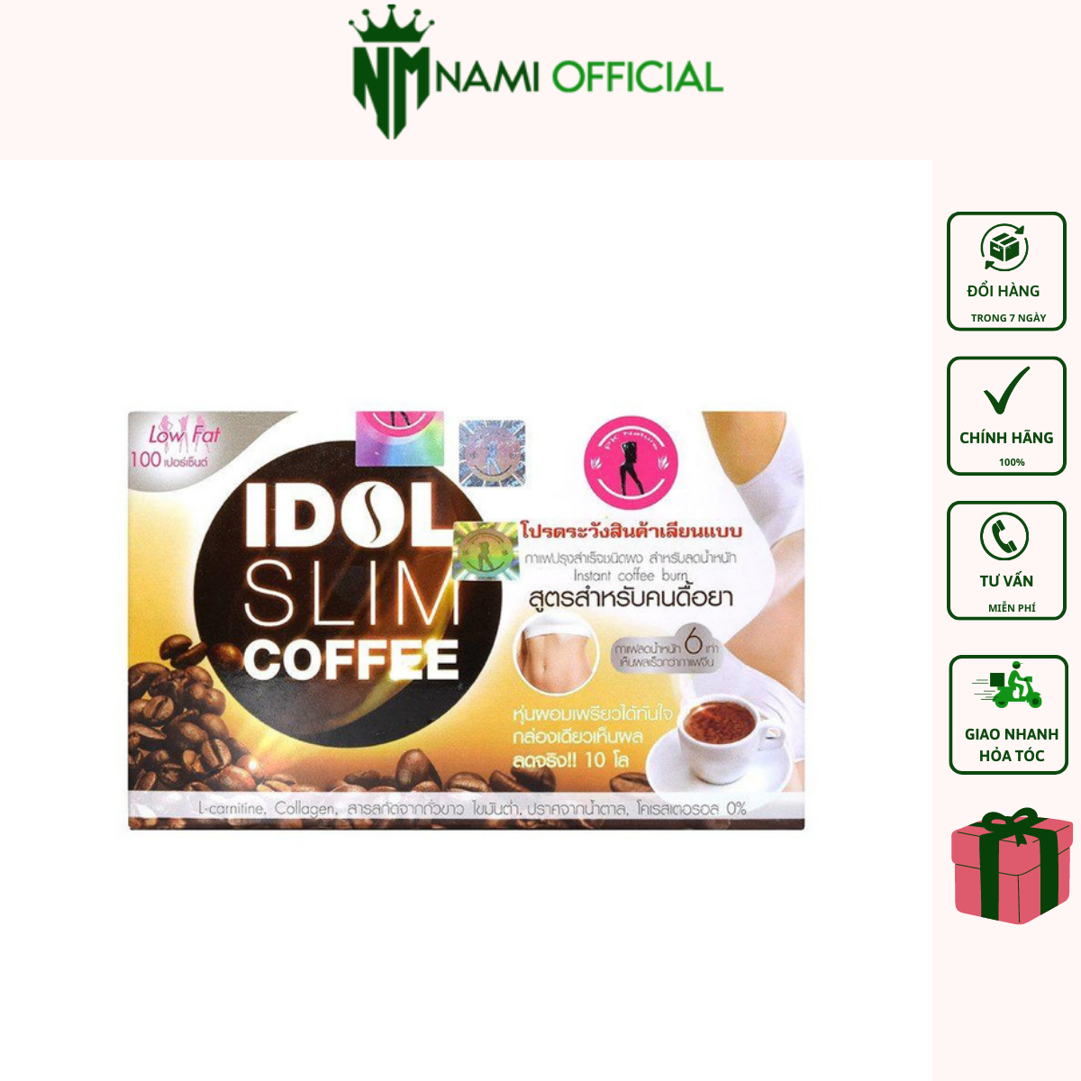 Cà phê giảm cân idol slim 3 in 1 hàng chính hãngca phe giam can idol slim