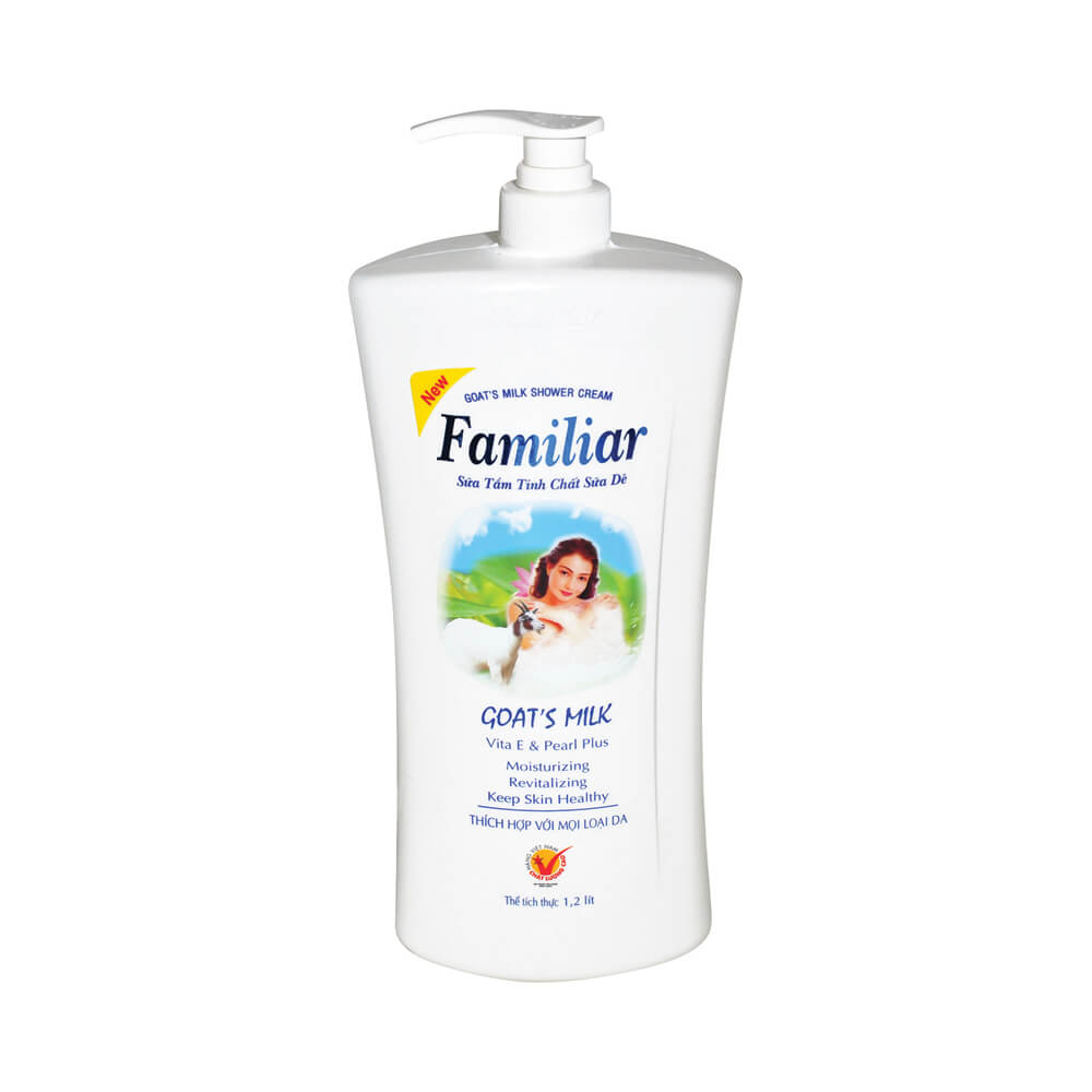Sữa tắm Việt Nam Sữa tắm trắng da FAMILIAR tinh chất sữa dê chai