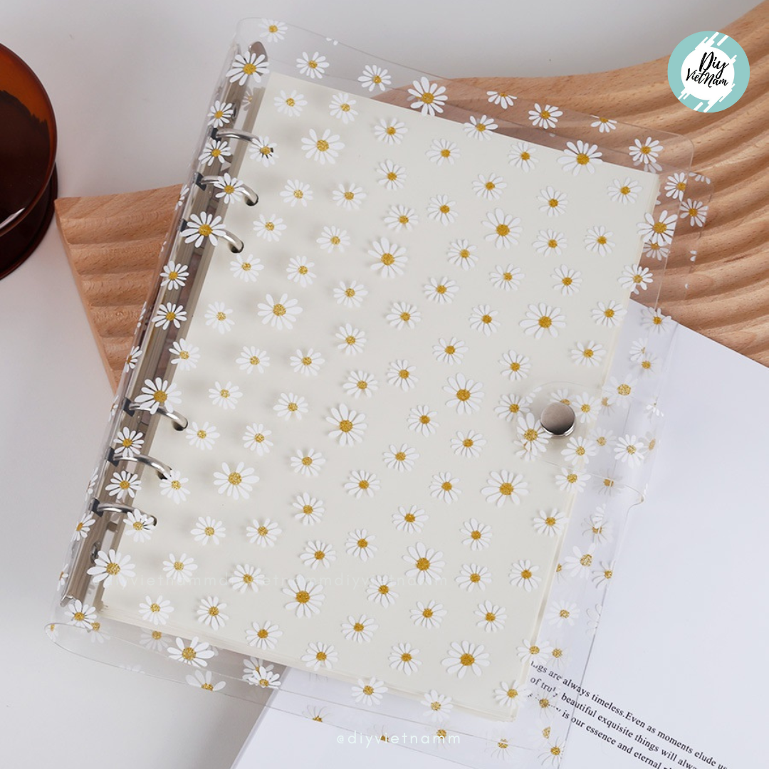 [HCM]VỎ PLANNER LITTLE DAISY TRONG SUỐT A6/A7