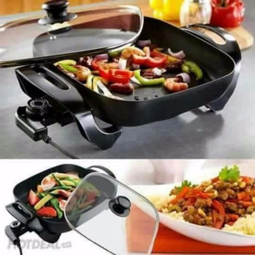 Chảo lẩu nướng đa năng al-601 - nấu các món ăn cho gia đình - lẩu chiên nướng .